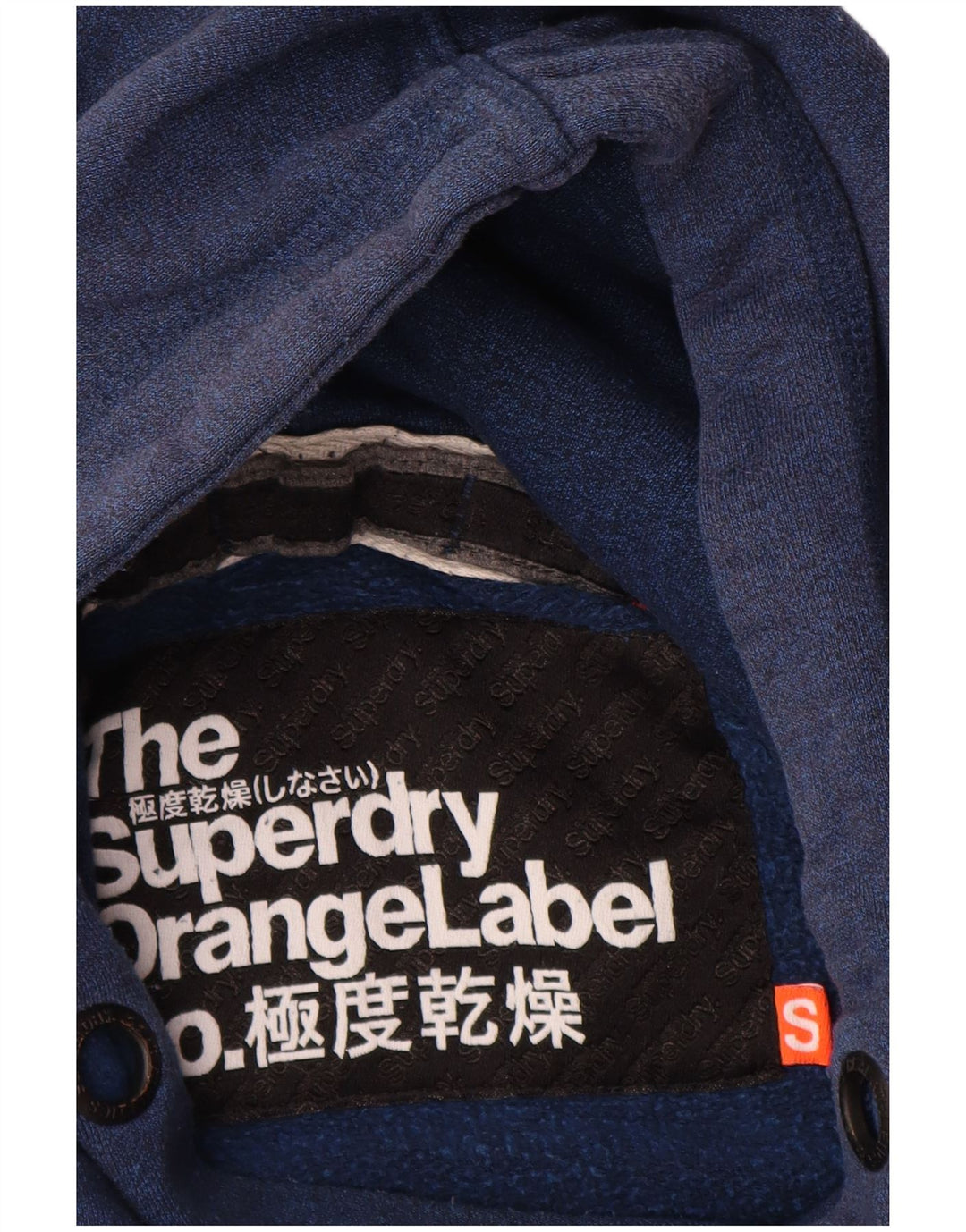 Superdry Herren-Kapuzenpullover, Größe S, Marineblau, Baumwolle