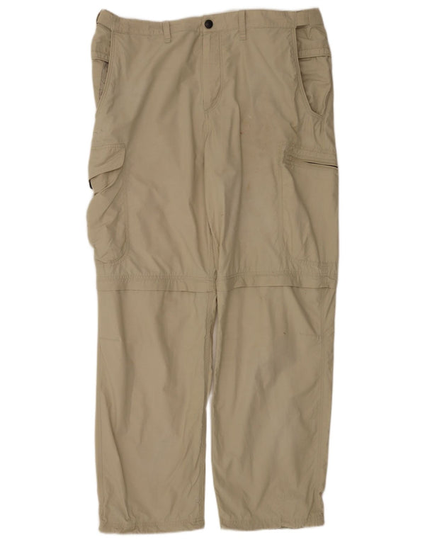 Gerade Herren-Cargohose von Marks & Spencer, W36, L31, Beige, Baumwolle