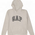 Gap Womens Graphic Hoodie Pullover UK 14 Mittelweiße Baumwolle