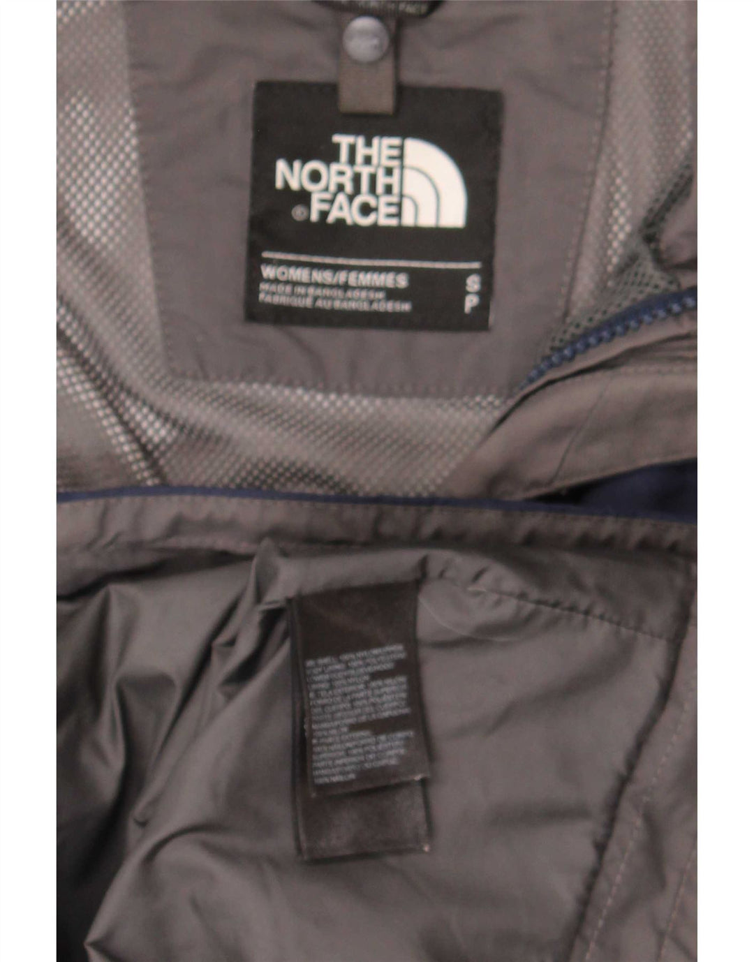 The North Face Damen-Regenjacke mit Kapuze, übergroß, Gr. 10, Marineblau