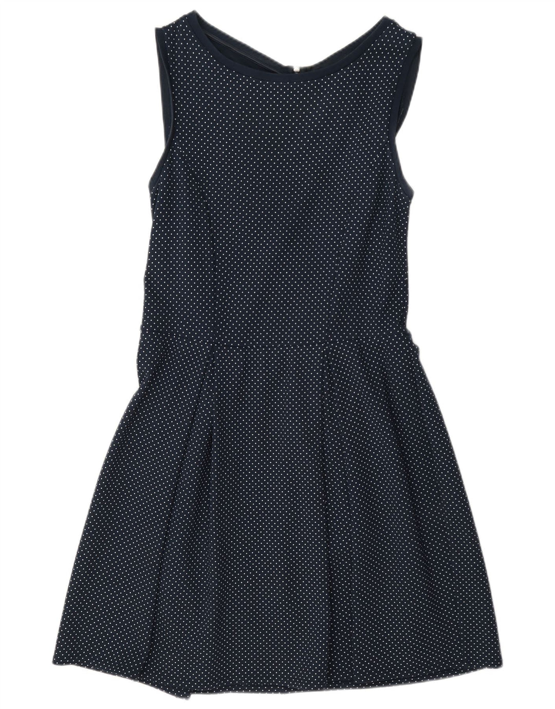 Max & Co. Ärmelloses A-Linien-Kleid für Damen, UK 12, mittelblau gepunktet