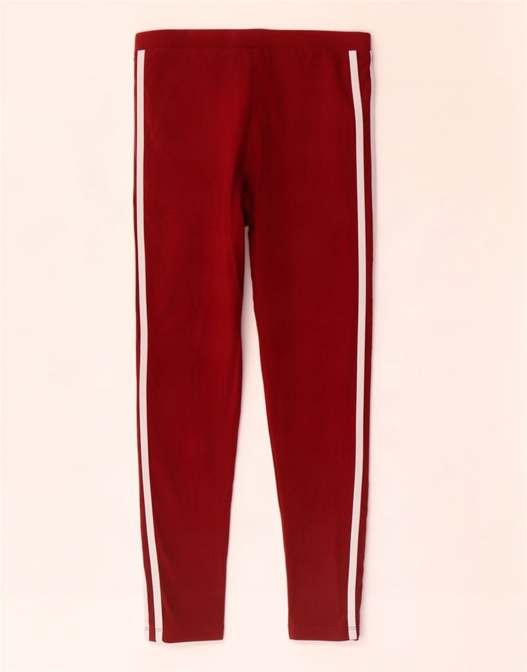 Adidas Damen Leggings UK 10 Small Maroon Cotton