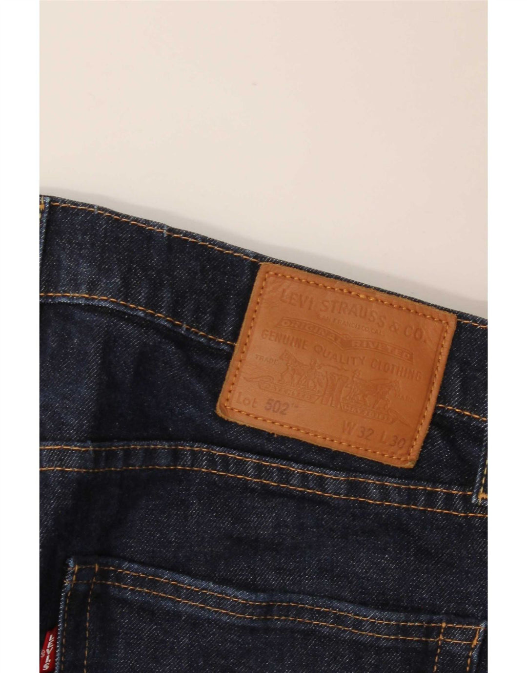 Levi's Damen 502 Straight Jeans W32 L30 Marineblau