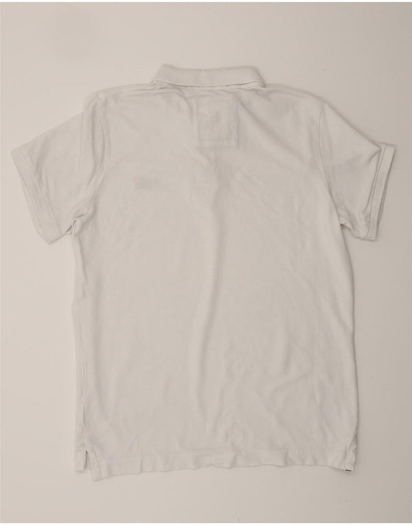 SUPERDRY Herren-Poloshirt mit klassischer Passform, 3XL, weiße Baumwolle