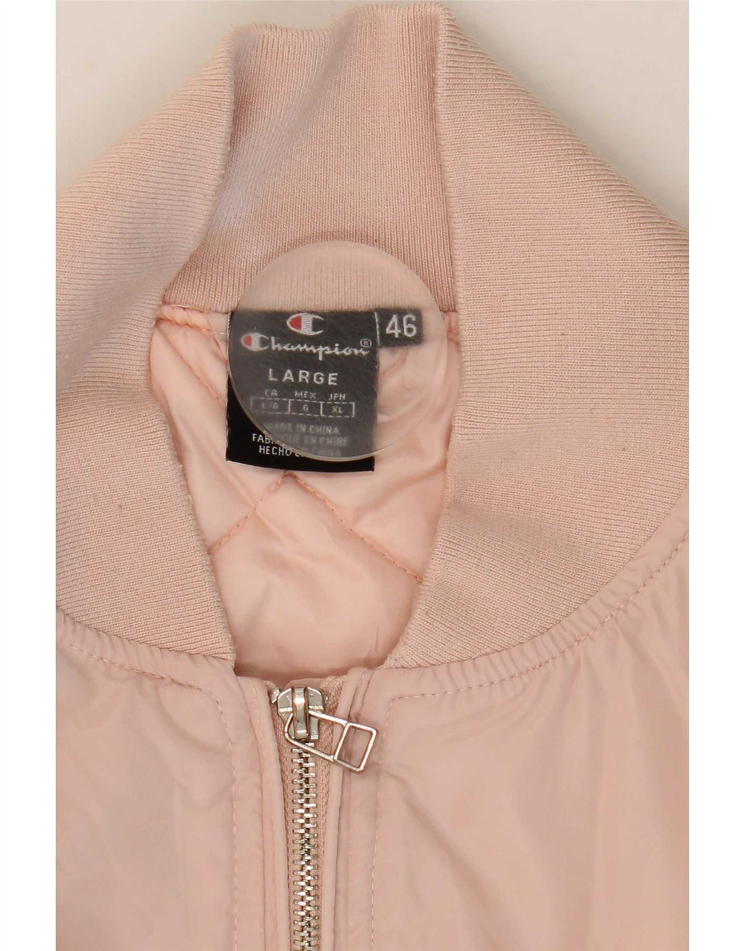 Champion Damen Bomberjacke mit Grafik IT 46 Large Pink Polyester