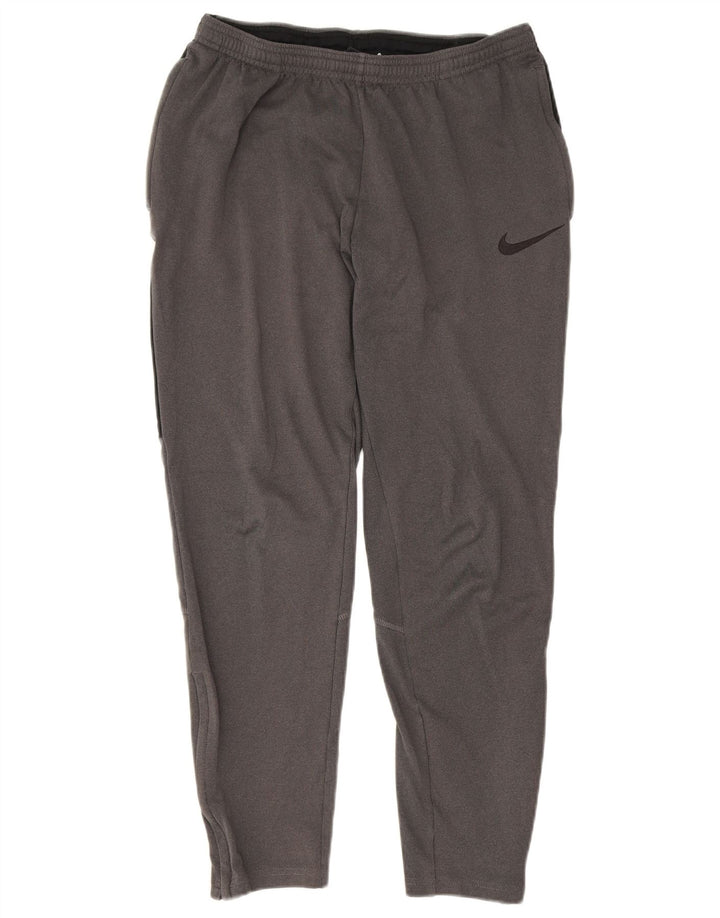 Nike Herren Dri Fit Trainingshose, Größe S, Grau, Polyester