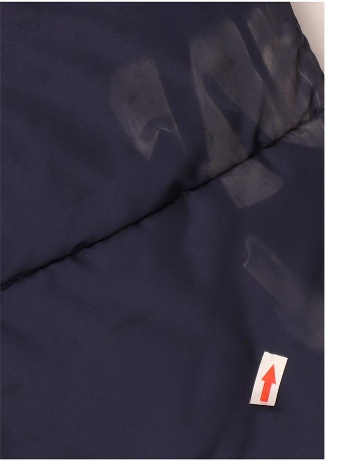 Dkny Jungen wattierte Jacke mit grafischer Kapuze, 14–15 Jahre, Größe L, Marineblau