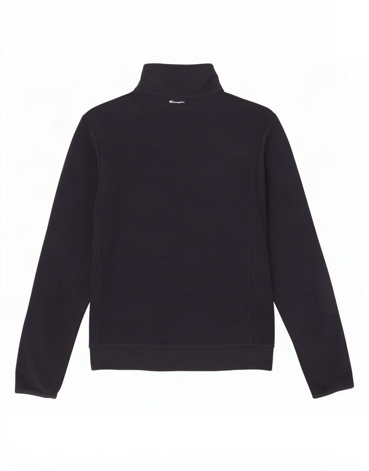Champion Damen-Fleecepullover mit Reißverschluss am Hals, UK 16, Größe L, Marineblau, Polyester