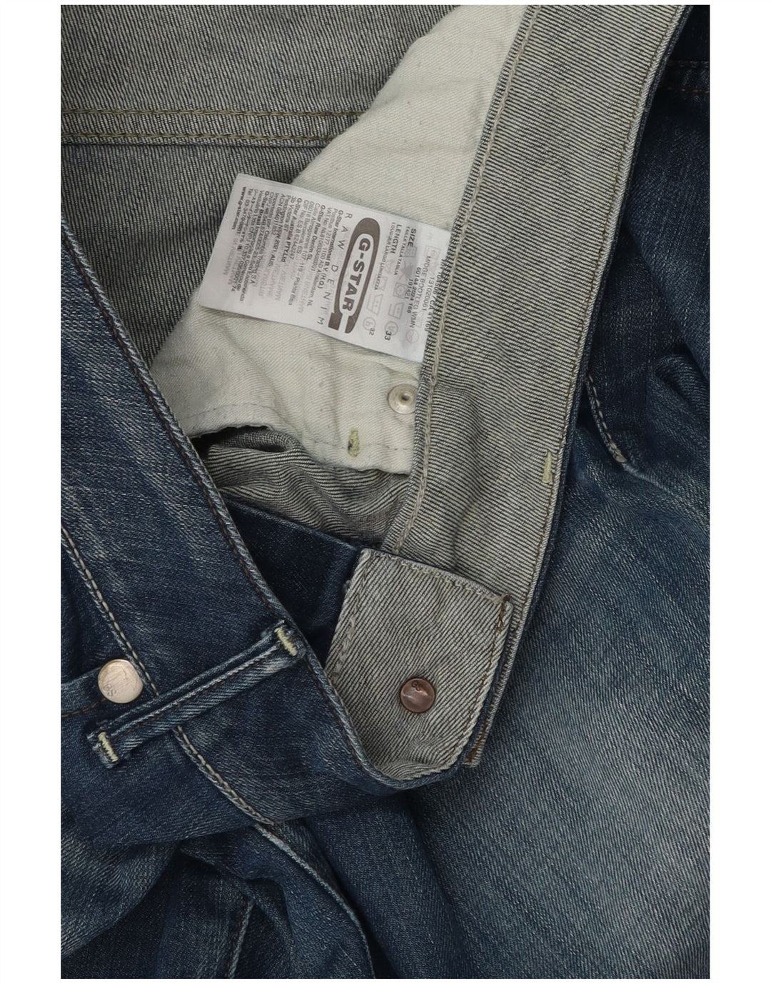 G-Star Damen Schlagjeans W33 L32 Blaue Baumwolle