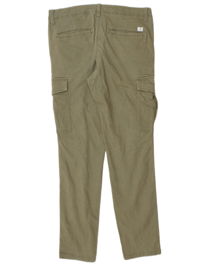 Jack & Jones Herren Slim Cargohose W32 L30 Khaki Baumwolle