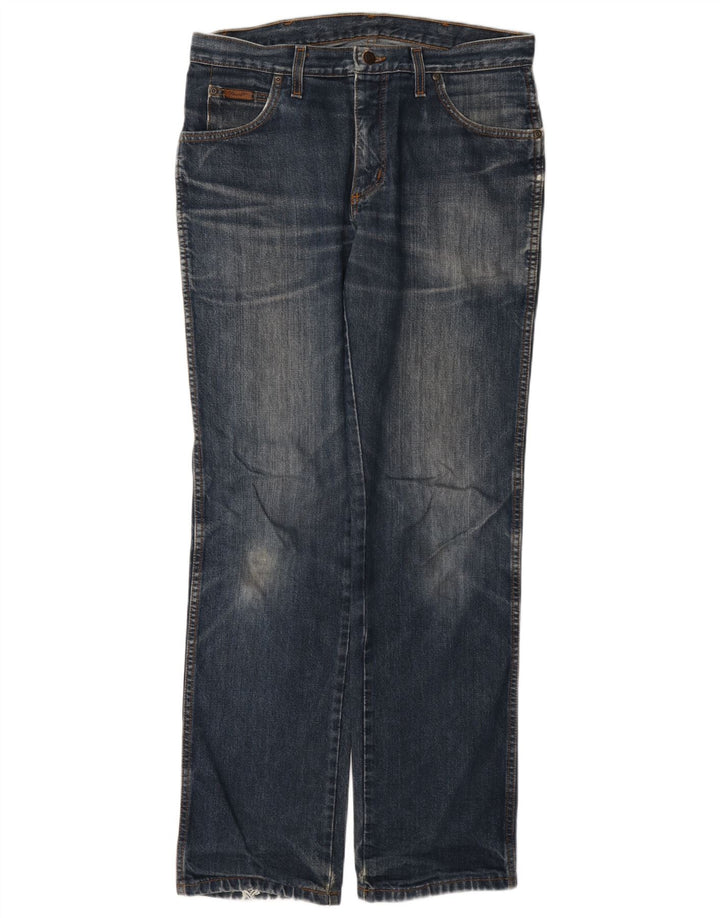 Wrangler Herren Straight Jeans W34 L33 Blau