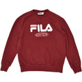 FILA Womens Graphic Sweatshirt Jumper UK 10 Small Burgundy Cotton | Vintage Fila | Thrift | Second-Hand Fila | Used Clothing | Messina Hembry 
