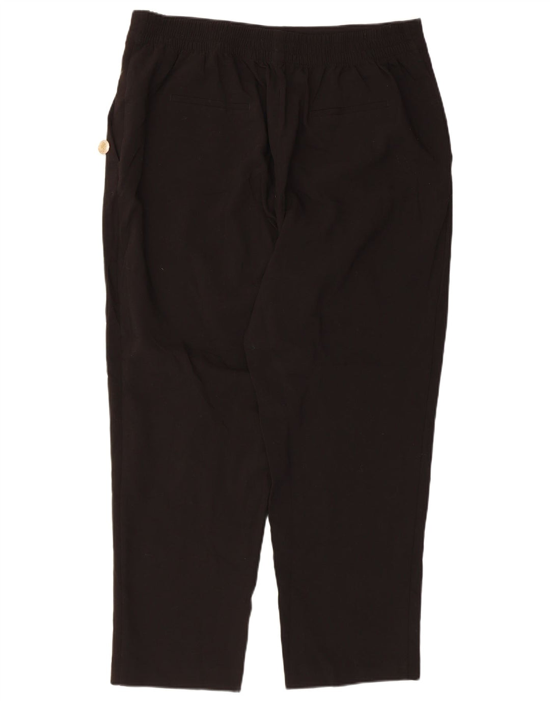 Zara Damen Gerade Freizeithose 2XL W34 L27 Schwarz Polyester