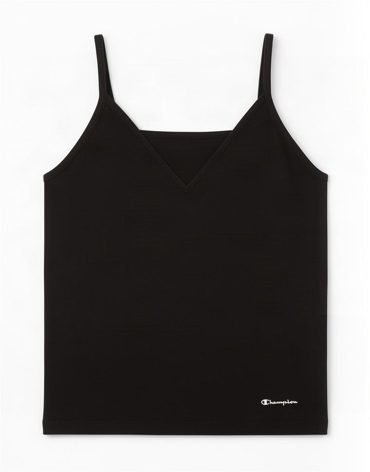 Champion Damen Crop Cami Top UK 14 Large Schwarz