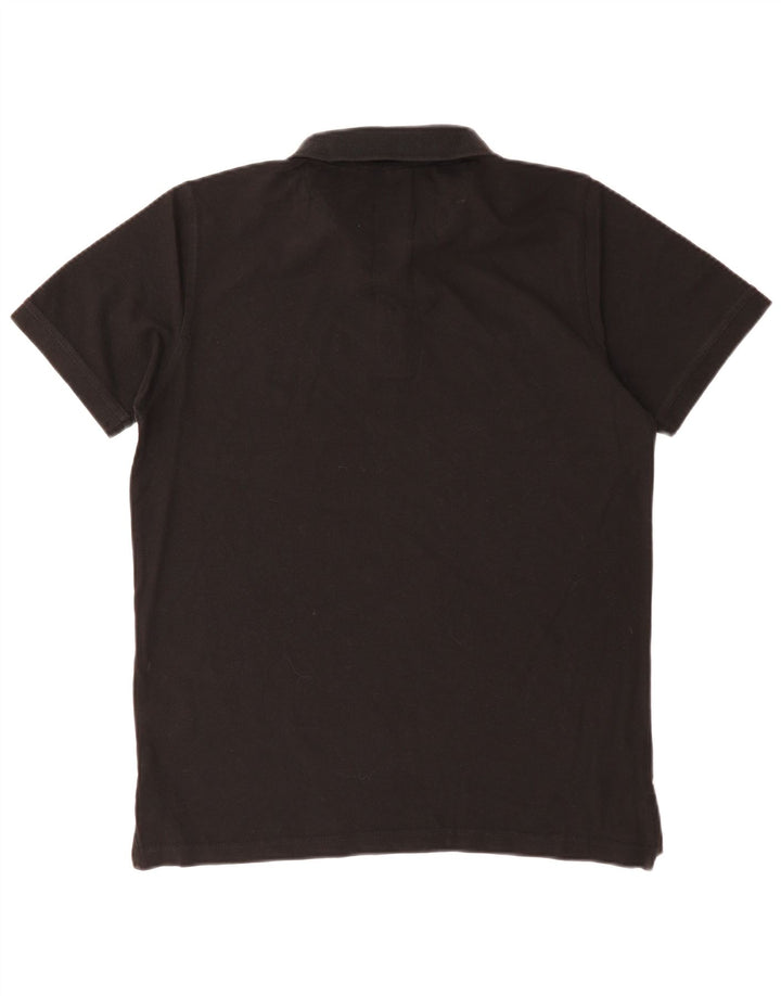 Pierre Cardin Herren-Poloshirt mit normaler Passform, mittelschwarze Baumwolle