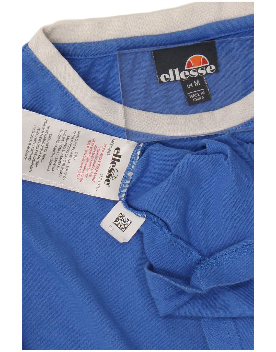 ELLESSE Herren T-Shirt Top mittelblaue Baumwolle