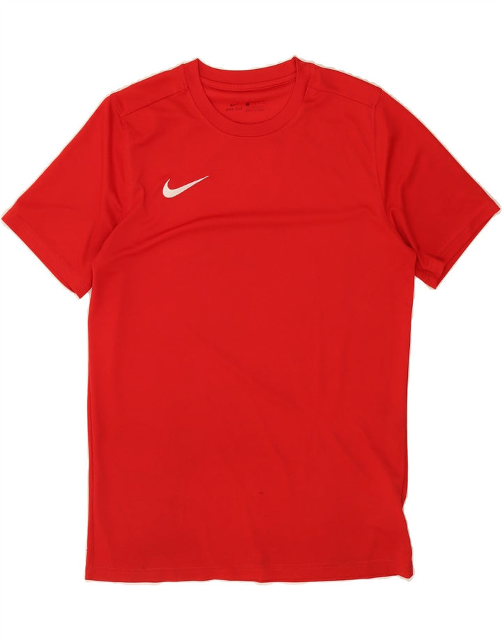 NIKE Mens Dri Fit T-Shirt Top Large Red Polyester Vintage Nike and Second-Hand Nike from Messina Hembry 