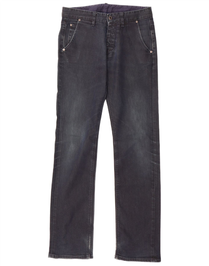 Massimo Dutti Herren Straight Jeans EU 40 Medium W31 L34 Marineblau Baumwolle