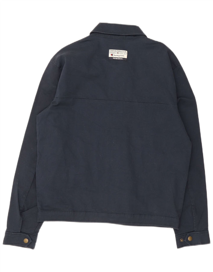Champion Herren Bomberjacke UK 38 Medium Marineblau Baumwolle