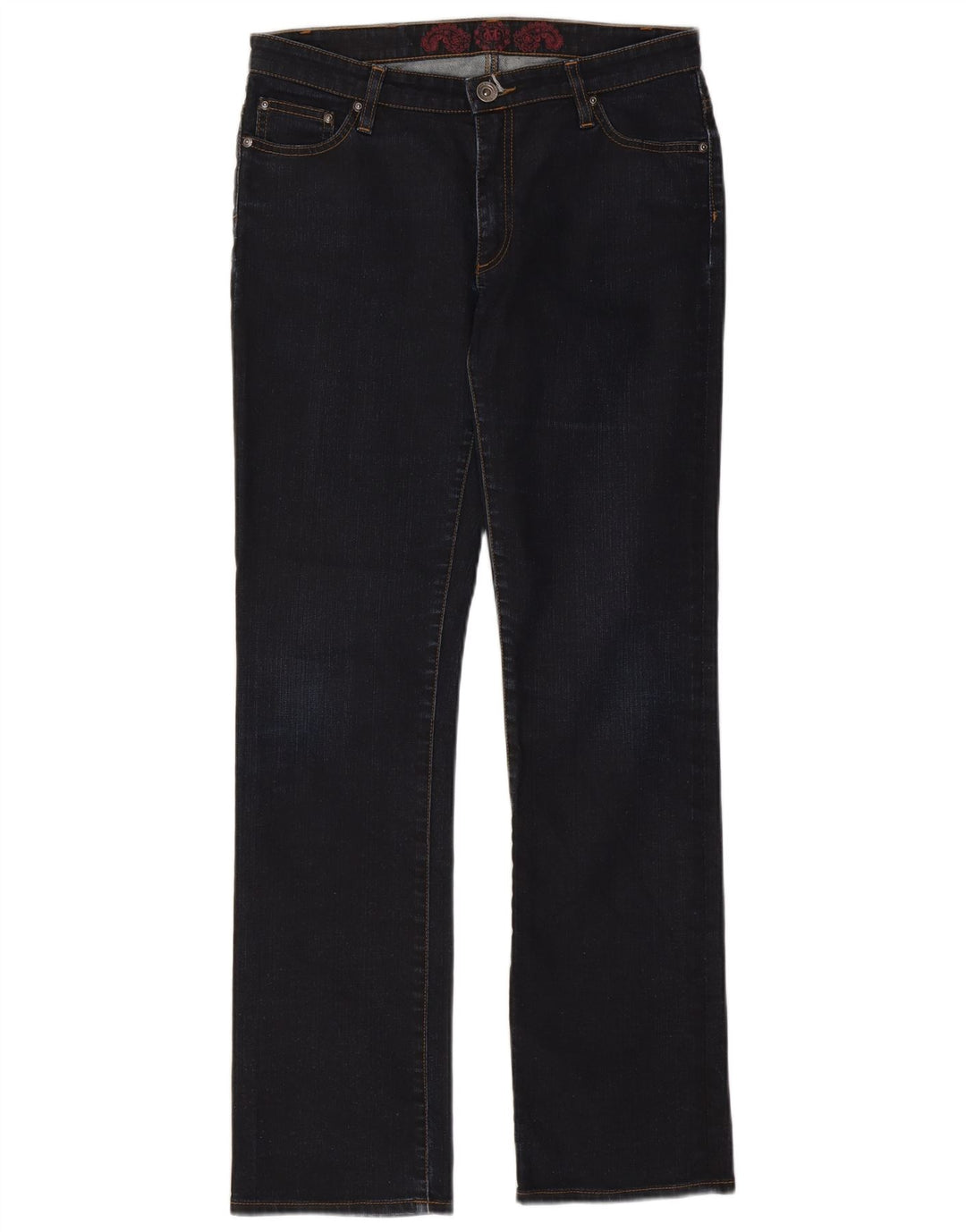Marlboro Classics Damen Straight Jeans W33 L32 Marineblaue Baumwolle