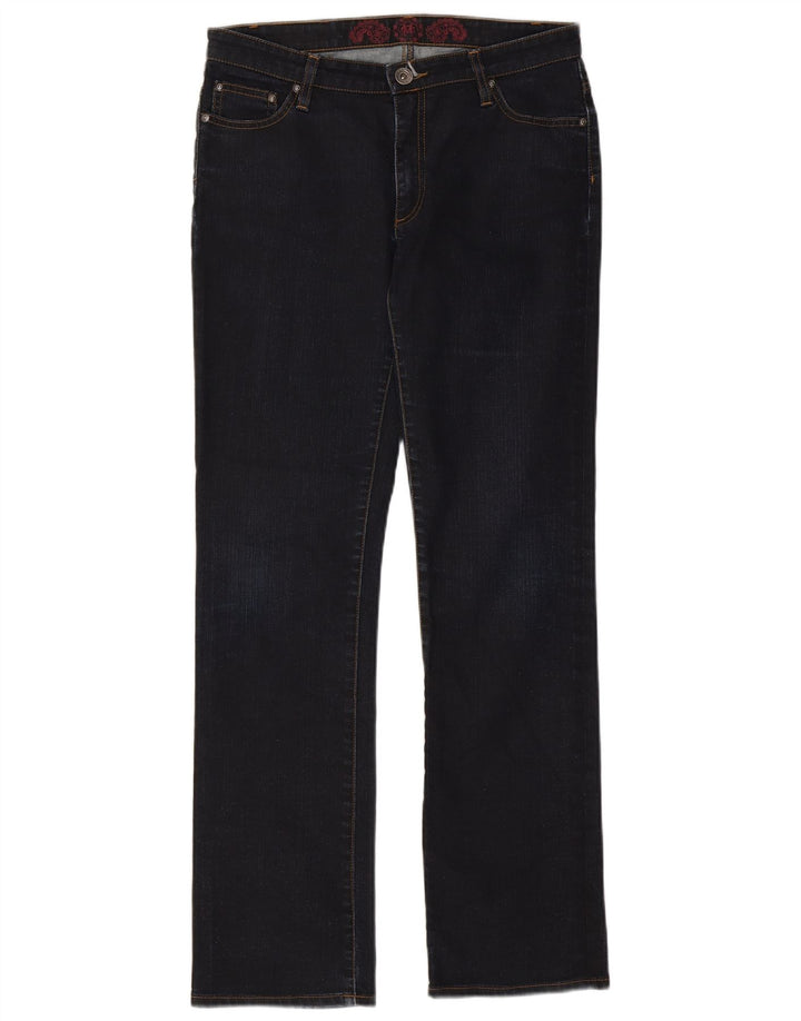 Marlboro Classics Damen Straight Jeans W33 L32 Marineblaue Baumwolle