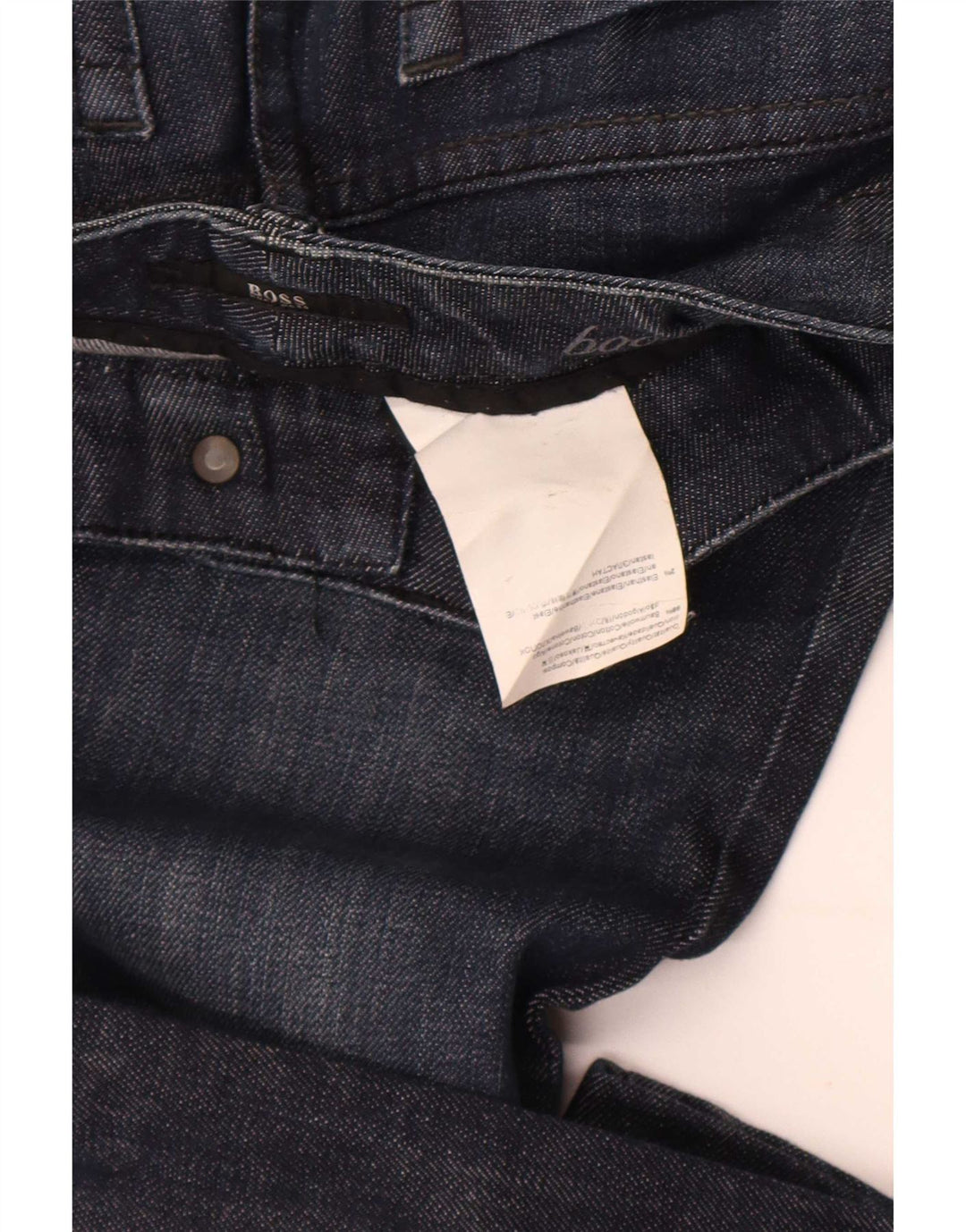 Hugo Boss Damen Bootcut-Jeans W27 L28 Marineblaue Baumwolle