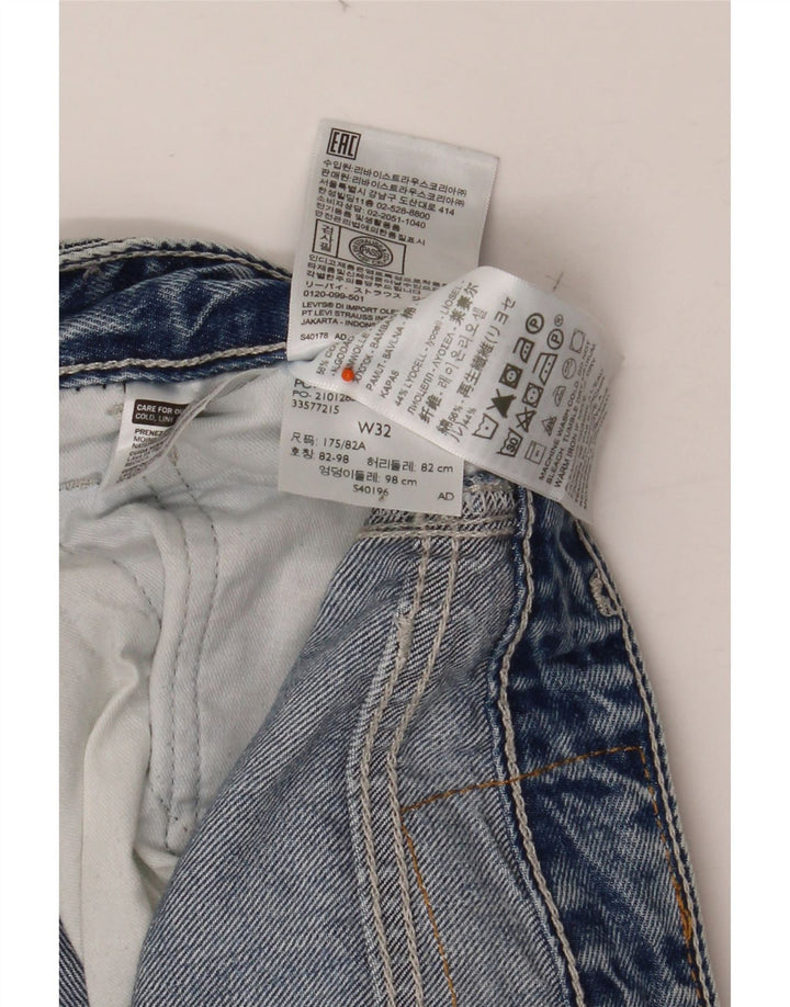 LEVI'S Herren Carpenter Loose Fit Jeans mit hoher Taille und verkürzter Taille, W32 L24, Blau