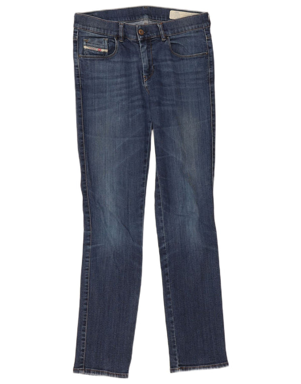 Diesel Damen Sandy Regular Slim Straight Jeans W29 L32 Blaue Baumwolle