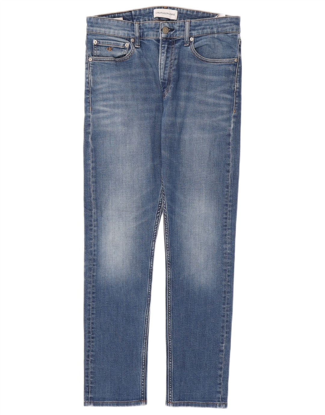 CALVIN KLEIN Herren Slim Jeans W31 L32 Blaue Baumwolle