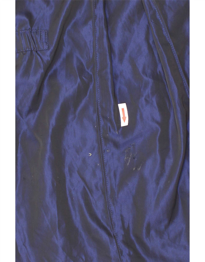 Ted Baker Mädchen-Regenmantel mit Kapuze, 7–8 Jahre, Marineblau