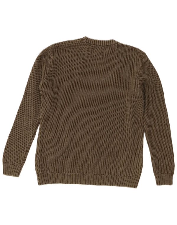 Zara Jungen-Pullover mit Rundhalsausschnitt, 9–10 Jahre, Khaki