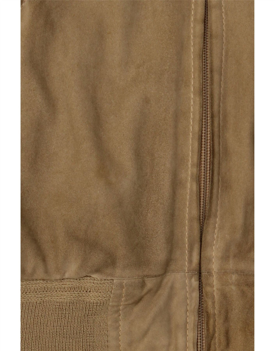Vintage Herren Wildleder Bomberjacke UK 38 Medium Beige