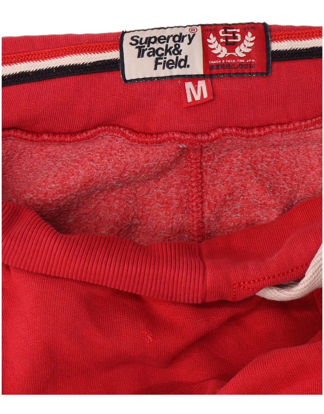 Superdry Herren-Trainingshose mit Grafik, Mittelrot
