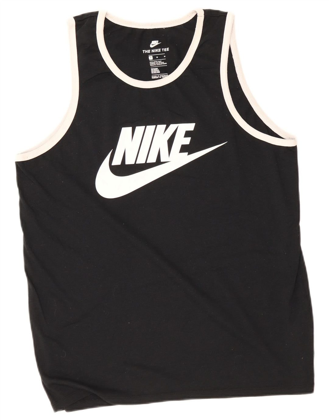 Nike Herren-Weste mit sportlichem Schnitt und Grafik, Mittelschwarzes Polyester