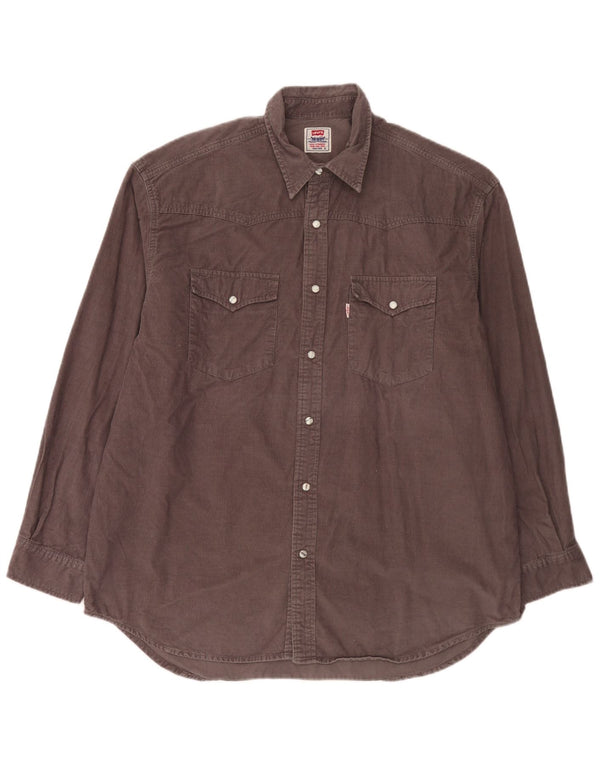 Levi's Herren-Cordhemd XL aus brauner Baumwolle
