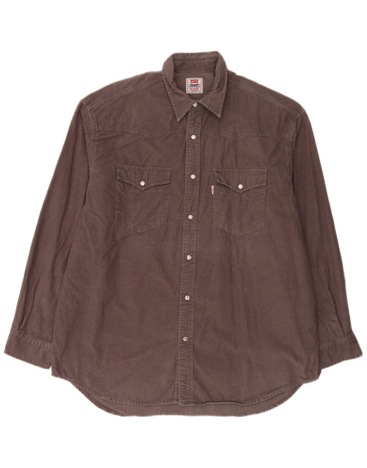Levi's Herren-Cordhemd XL aus brauner Baumwolle