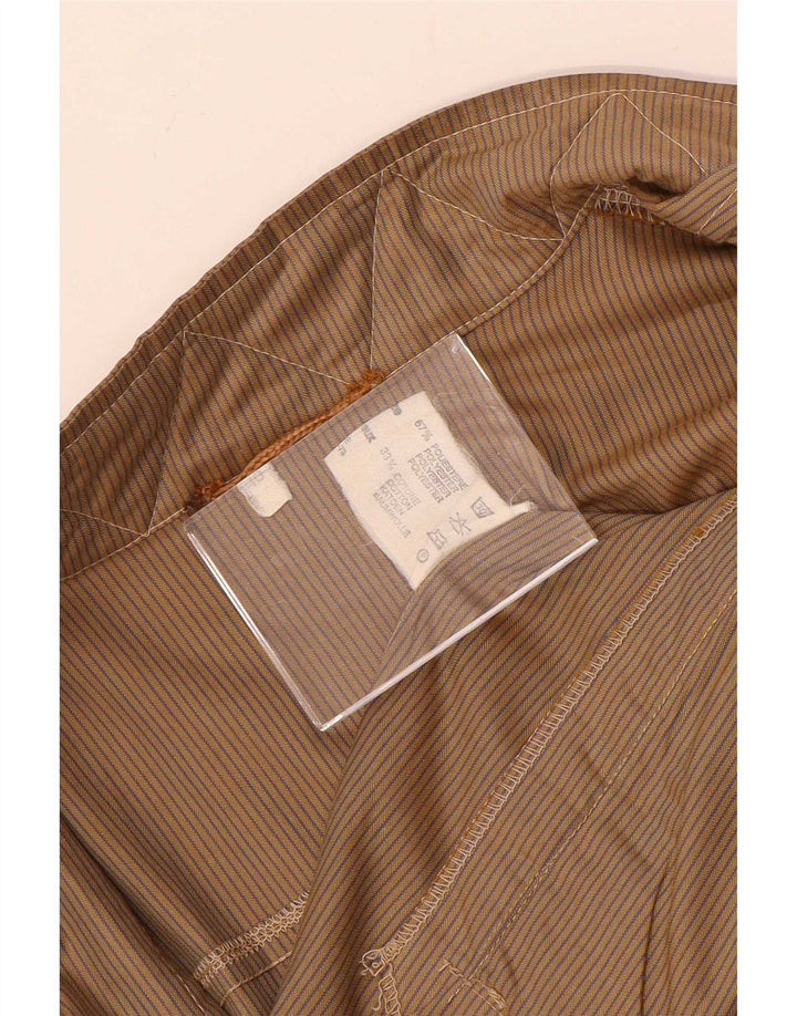 Southern Herren-Utility-Jacke IT 48 Mittelbeige Nadelstreifen-Polyester