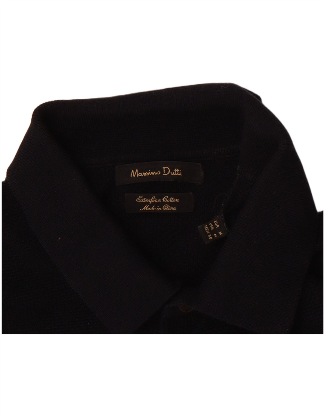 Massimo Dutti Herren Poloshirt Medium Marineblau