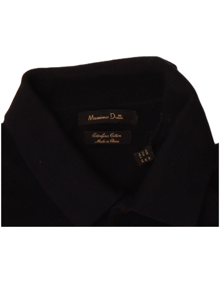 Massimo Dutti Herren Poloshirt Medium Marineblau