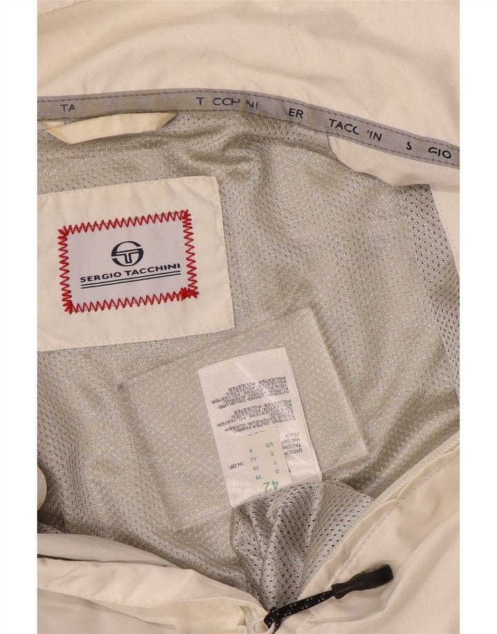 SERGIO TACCHINI Damen Regenjacke IT 42 Mittelweißes Polyester