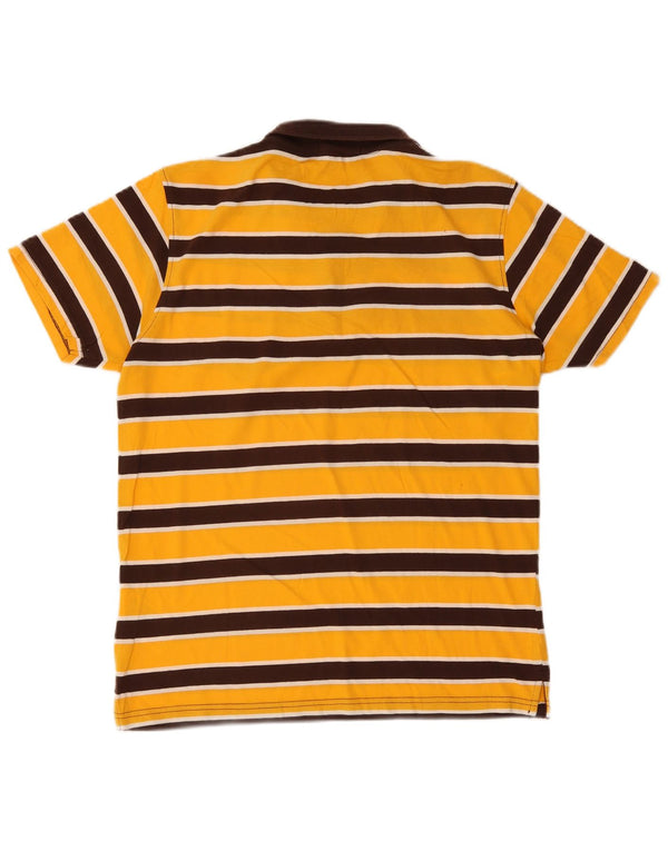 Liu Jo Herren-Poloshirt aus mittelgelber, gestreifter Baumwolle