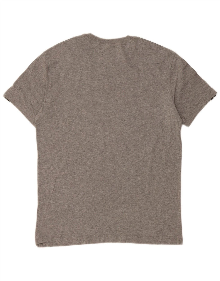 CHAMPION Mens Graphic T-Shirt Top XS Grey Colourblock