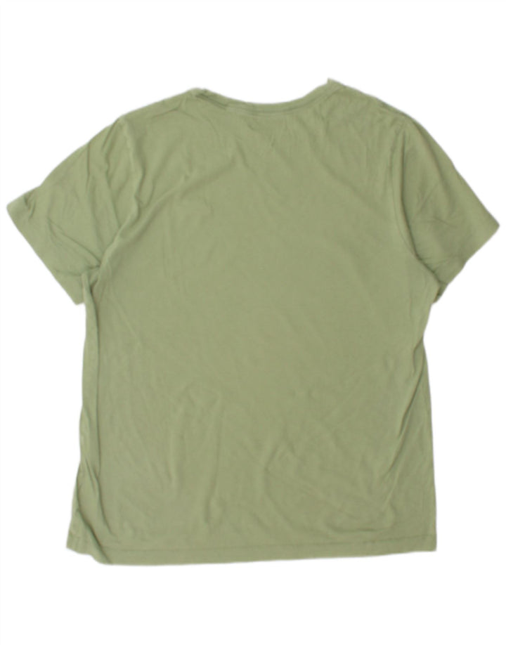 Nike Herren T-Shirt Top Large Grün Baumwolle