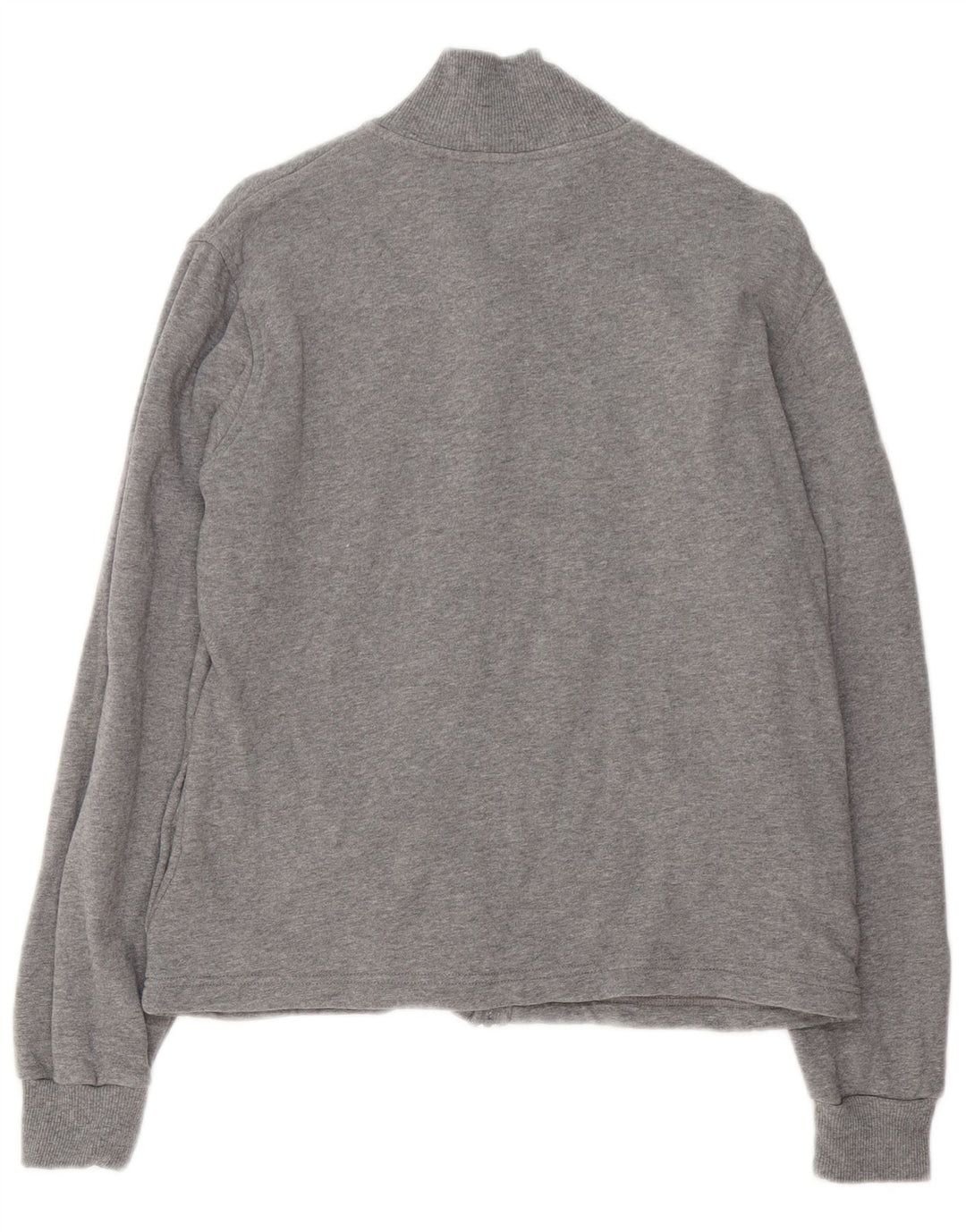 Fila Damen-Trainingsanzug-Top-Jacke, UK 14, große grau gefleckte Baumwolle