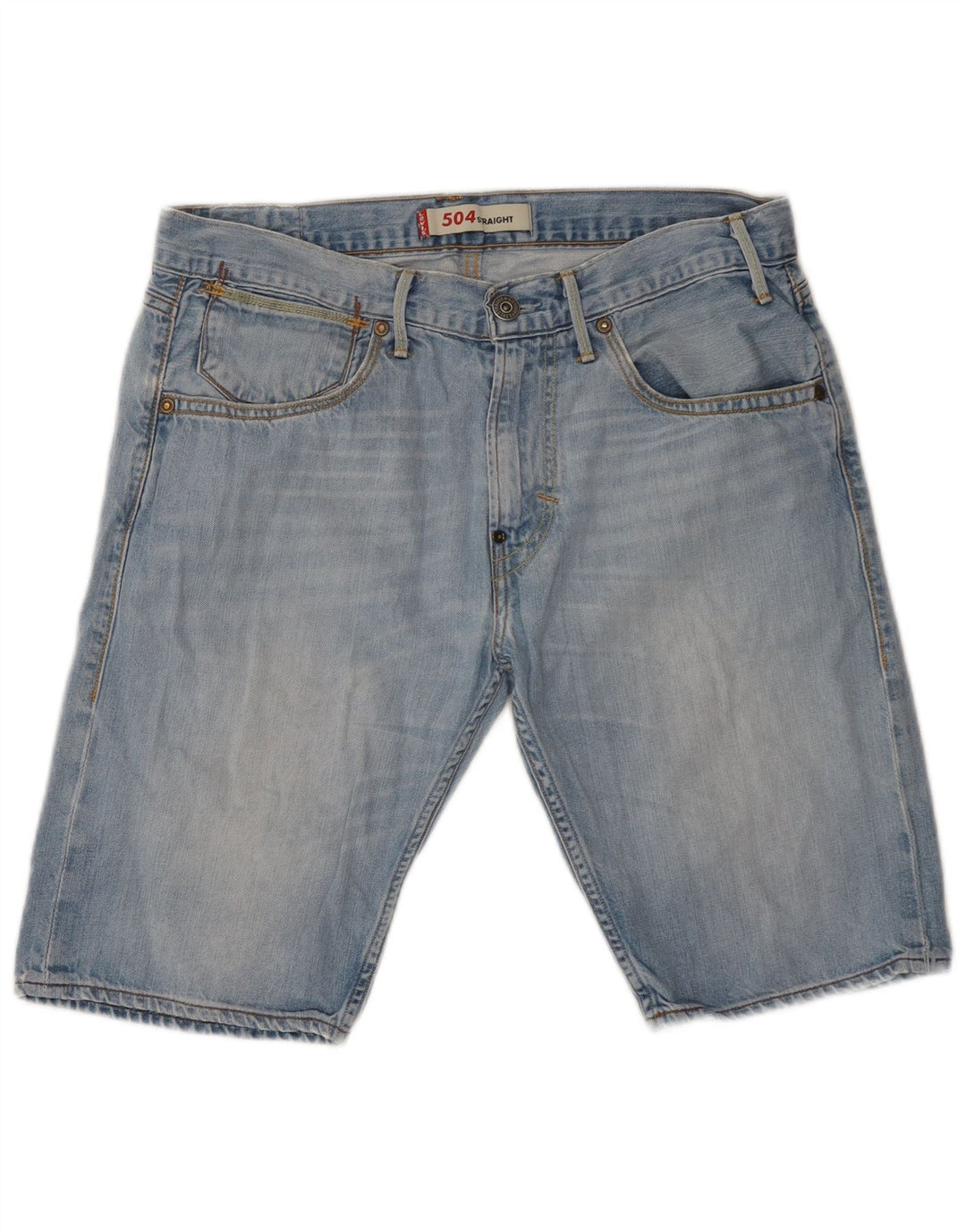 Levi's Herren 504 Denim Shorts W32 mittelblaue Baumwolle