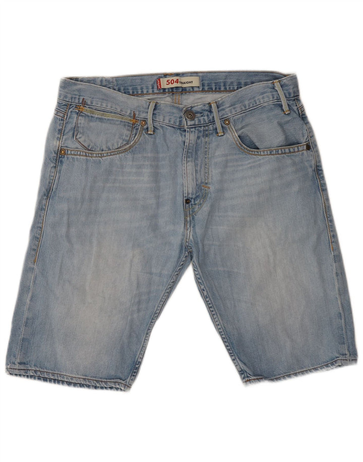 Levi's Herren 504 Denim Shorts W32 mittelblaue Baumwolle