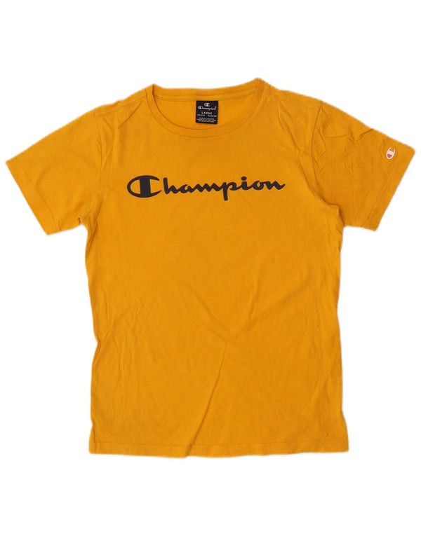 Champion T-Shirt mit Grafik für Mädchen, 11–12 Jahre, Größe L, Gelb