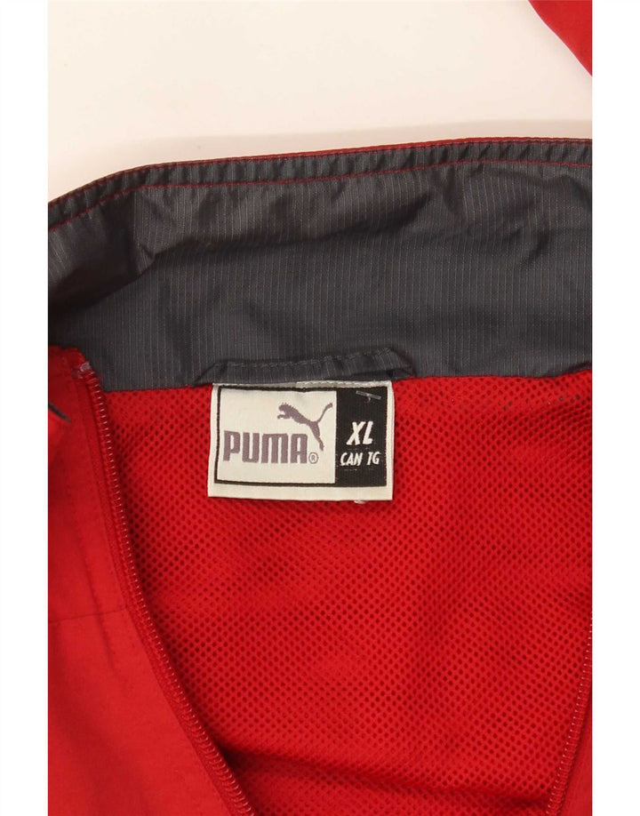 Puma Herren-Trainingsanzug-Top-Jacke XL, rot, Farbblock