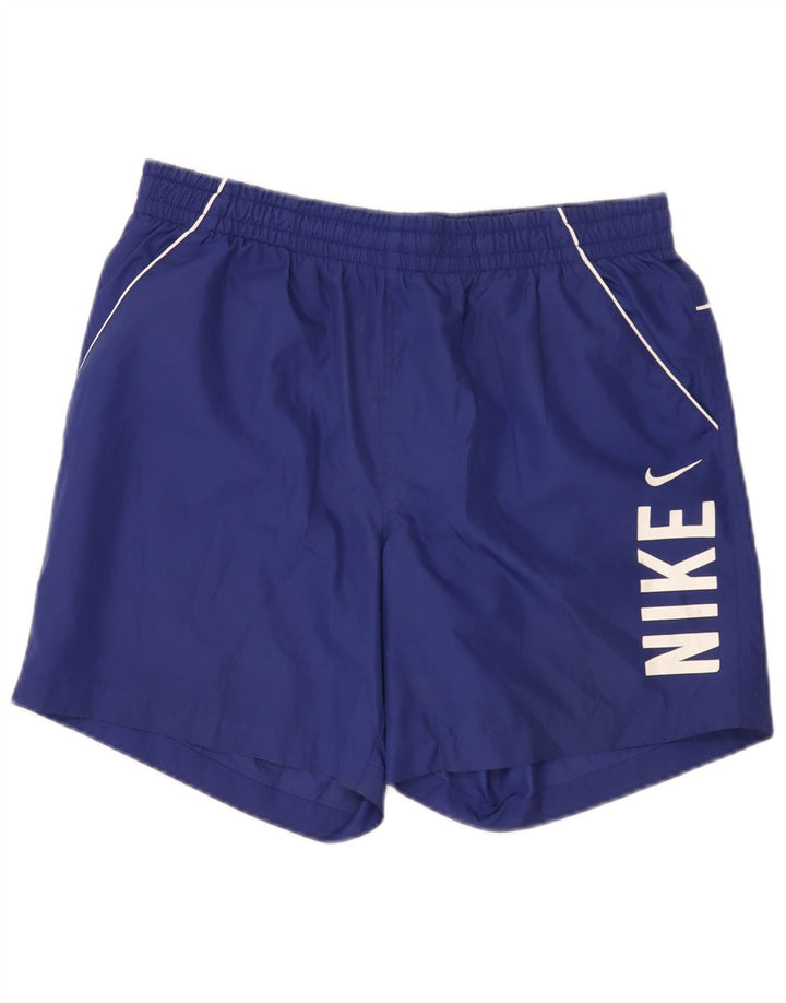 Nike Herren-Sportshorts mit Grafik, groß, aus blauem Polyester