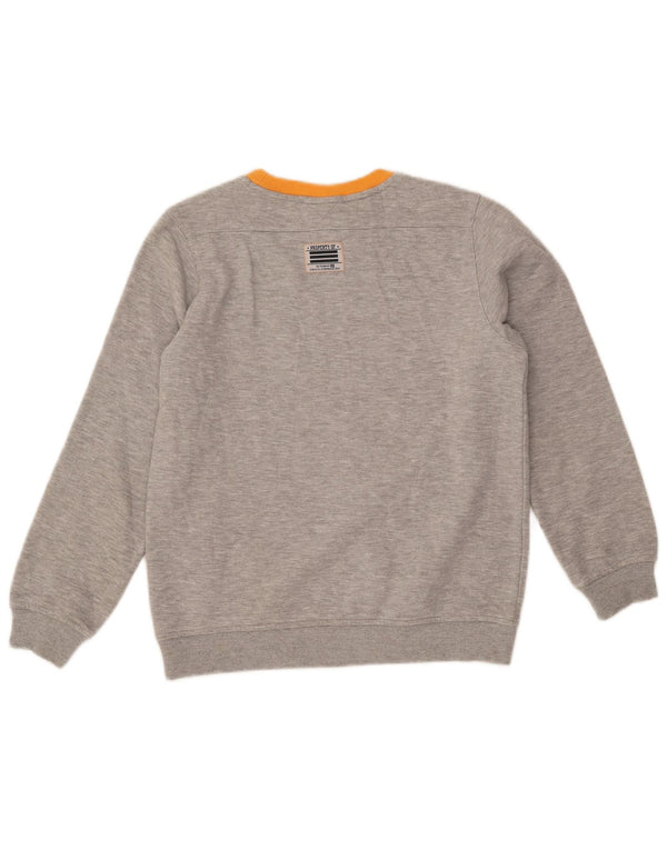 ADIDAS Mädchen-Sweatshirt mit Grafik, 11–12 Jahre, grau gefleckte Baumwolle